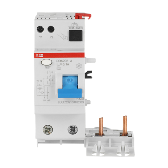 Bloc différentiel pour S202/S302 2P, Type A, 63A, 100mA