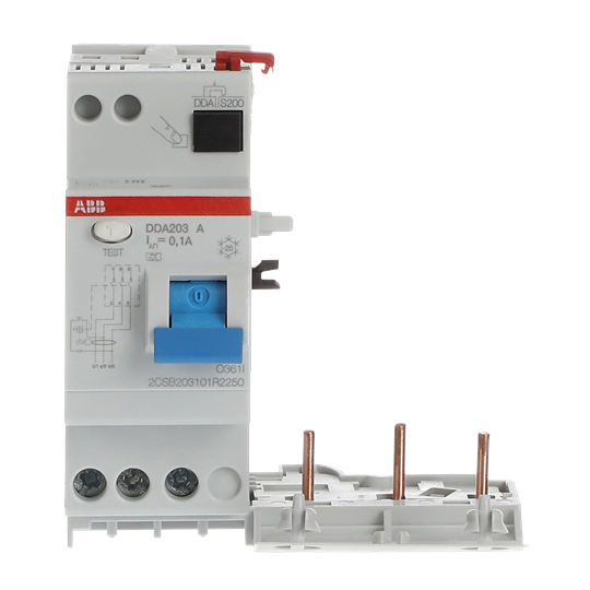 Bloc différentiel pour S203/S303 3P, Type A, 25A, 100mA
