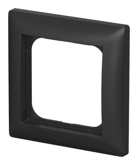 Abdeckrahmen 1-fach schwarz matt - Busch-balance® SI 1-fach Rahmen