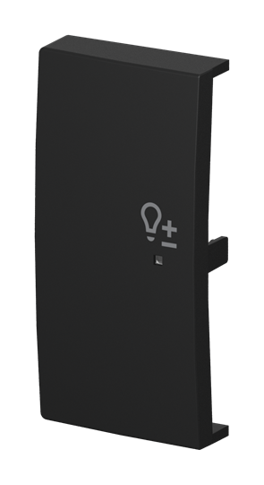 Wippe 2-fach links, mit Symbol "Dimmer" Busch-balance® SI