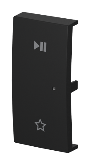 Wippe 2-fach links, mit Symbol "Play/Pause" Busch-balance® SI