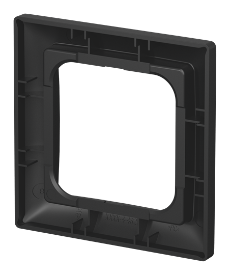 Abdeckrahmen 1-fach schwarz matt - Busch-balance® SI 1-fach Rahmen