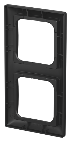 Abdeckrahmen 2-fach schwarz matt - Busch-balance® SI