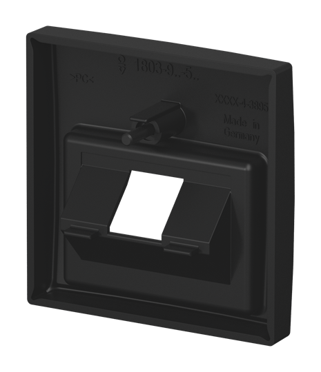 Zentralscheibe UAE/IAE (ISDN) 1-fach schwarz matt - Busch-balance® SI