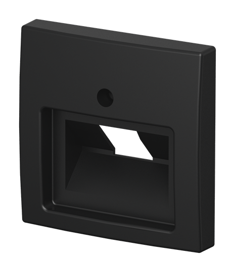 Zentralscheibe UAE/IAE (ISDN) 1-fach schwarz matt - Busch-balance® SI