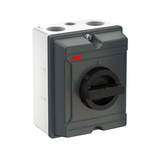 Interrupteur de maintenance EMV, 3 pôles 415V AC23A 40A, 18,5 kW avec poignée noire 1SCA164949R1001