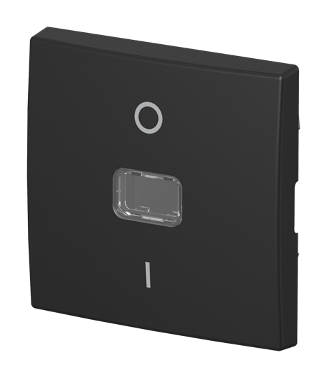Wippe mit Aufdruck Symbol "0 und 1" mit neutraler Kalotte für Schalter/Taster,