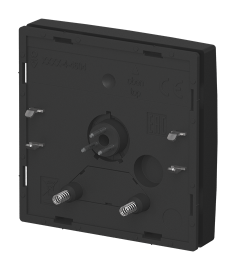 Bedienelement für Schalter/Dimmer Einzeltaster mit Glimmlampe schwarz matt -
