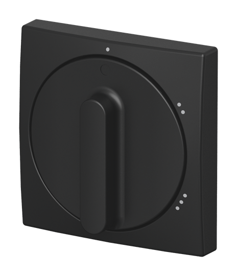 Zentralscheibe mit Aufdruck Symbol "1-2-3" für Stufenschalter, Drehknopf