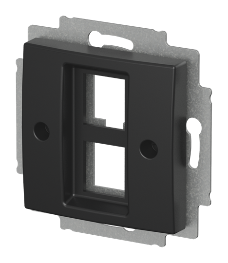 Zentralscheibe mit Tragring 2-fach, Modular-Jack Busch-balance® SI