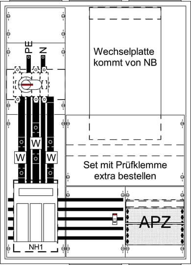 Armoire de mesure pour transformateur