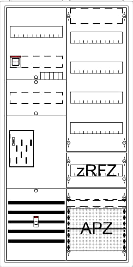 Armoire complète, BKE-I, A27 1Z1V4A2z 16Q, Classe de protection II, Protection IP31
