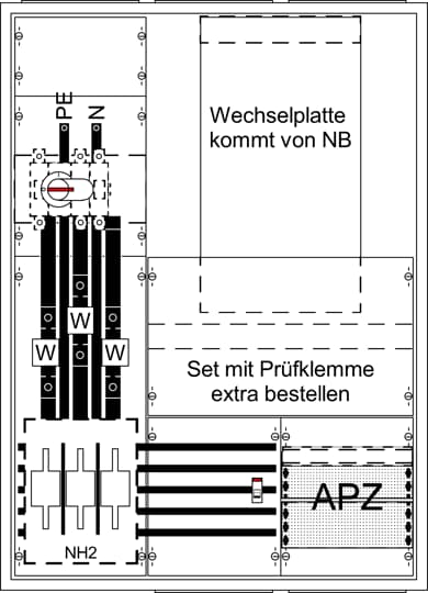 Armoire de mesure pour transformateur