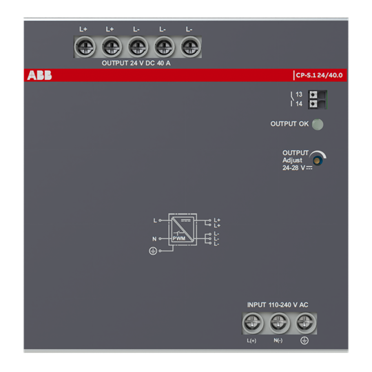 Netzteil In:110-240VAC/110-250VDC Out:DC 24V/40A