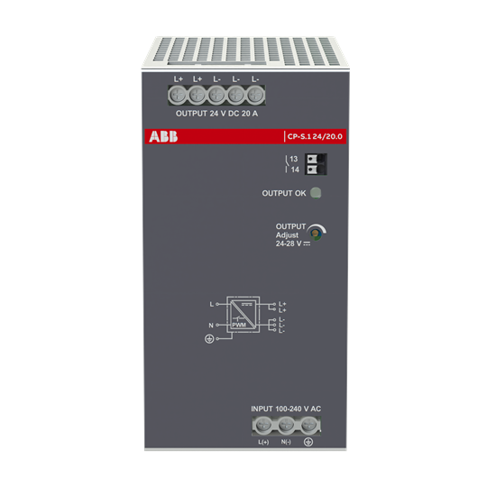 Netzteil In:100-240VAC/90-250VDC Out:DC 24V/20A