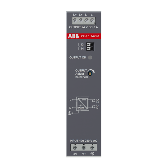 Netzteil In:100-240VAC/90-250VDC Out:DC 24V/3A