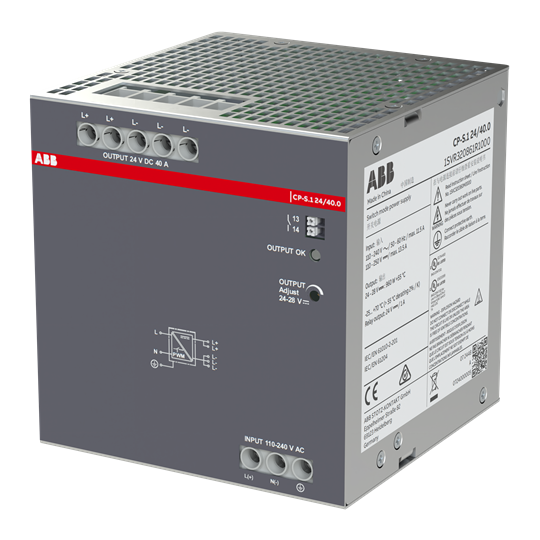 Netzteil In:110-240VAC/110-250VDC Out:DC 24V/40A