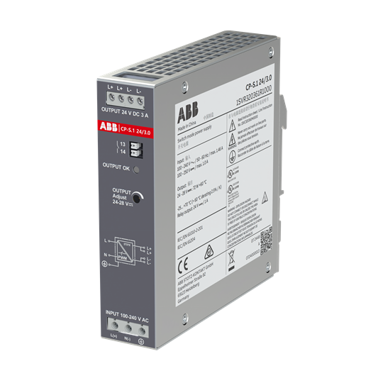 Netzteil In:100-240VAC/90-250VDC Out:DC 24V/3A