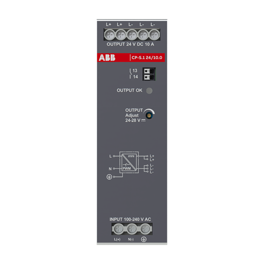 Netzteil In:100-240VAC/90-250VDC Out:DC 24V/10A