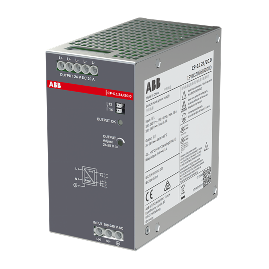 Netzteil In:100-240VAC/90-250VDC Out:DC 24V/20A