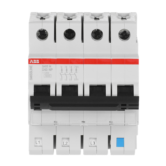 Disjoncteur D-Char., 63 A, NP, 10 kA, 4P, enfichable