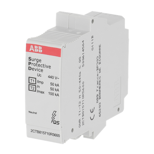 Ersatzmodul, Summenfunkenstrecke T1-T2, Iimp 50kA, Uc 440V