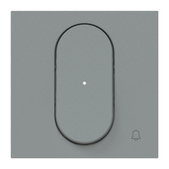 Tecla pulsador timbre c/visor GN