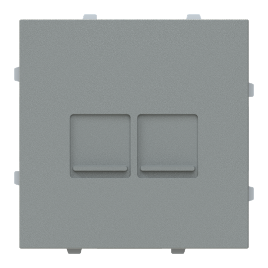 Tapa plana 2 soportes con persiana GN