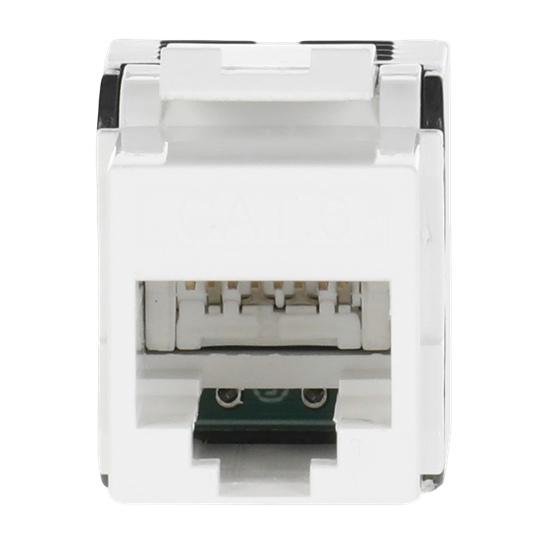 Buchse RJ45 Kunststoff für Zählerfelder mit Zählerkreuz