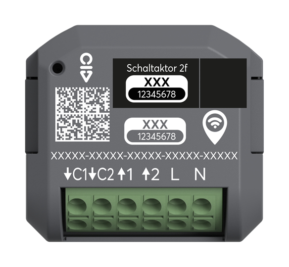 Schaltaktor 2-fach, UP, WL
