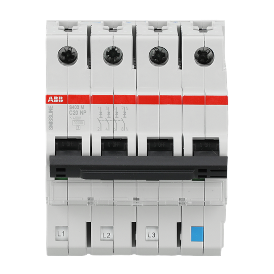 Disjoncteur C-Char., 20 A, NP, 10 kA, 4P, enfichable