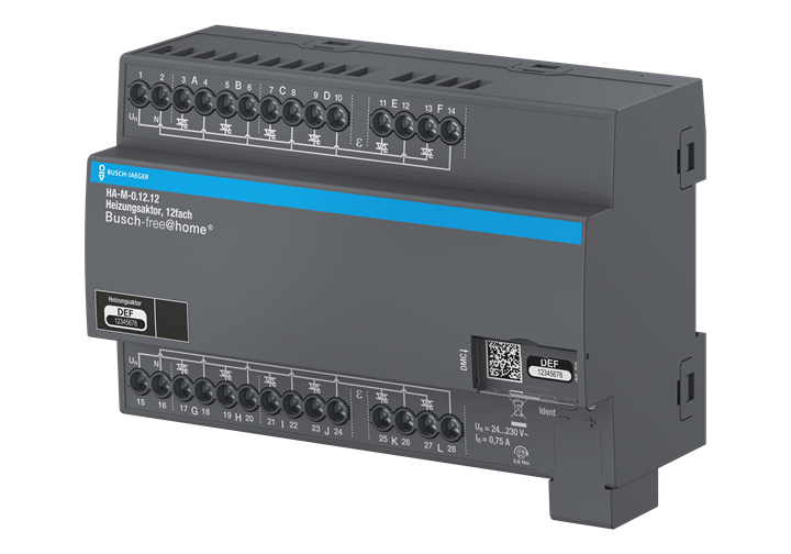 Heizungsaktor, 12-fach, 230 V, REG, BJE für Busch-free@home®