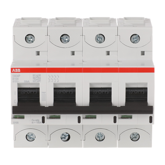 Disjoncteur haute performance 100A, type B, Icu=50kA 240/415V AC, 4P