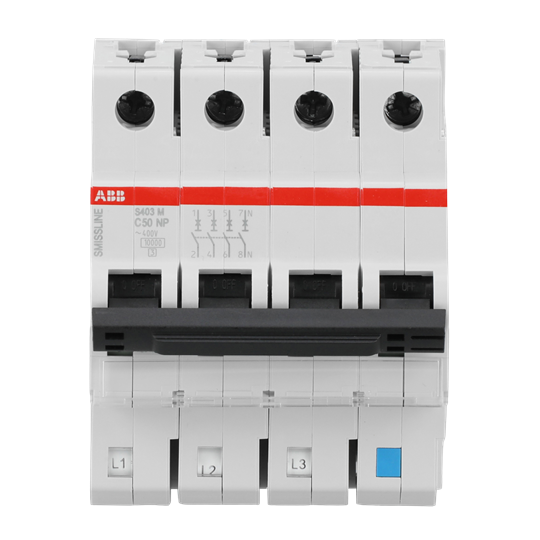 Disjoncteur C-Char., 50 A, NP, 10 kA, 4P, enfichable