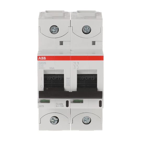 Disjoncteur haute performance, 13A, D, 400 V AC=Icu 50kA, 690 V AC=Icu6kA, 2P