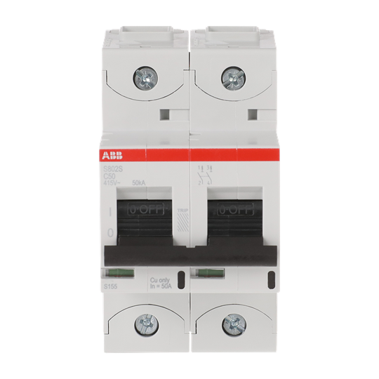 Disjoncteur haute performance, 50A, C, 400 V AC=Icu 50kA, 690 V AC=Icu6kA, 2P