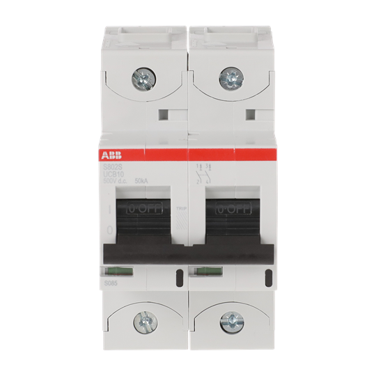 Disjoncteur haute performance, 10A, B, 500VDC=Icu 50kA, 2P