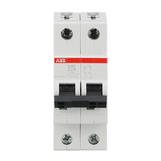 Disjoncteur Z-Char., 6 kA, 2 A, 2P