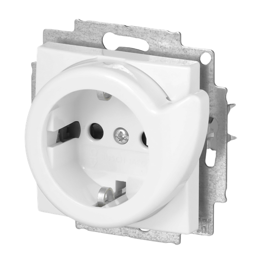 Busch-Servicesteckdose® SCHUKO® Steckdosen-Einsatz Safety+ alpinweiß -