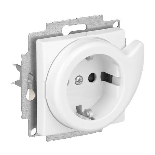Busch-Servicesteckdose® SCHUKO® Steckdosen-Einsatz Safety+ alpinweiß -