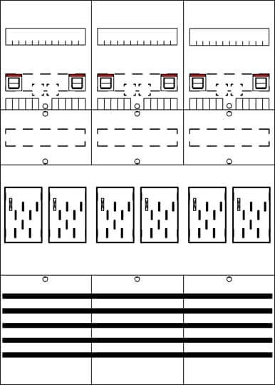 Champ complet de compteur avec BKE-I 7RE 6Z point de séparation dans l'AAR plombable