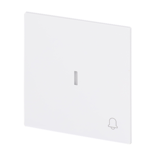 Wippe mit Aufdruck Symbol "0 und 1" mit kleiner transparenter Kalotte für