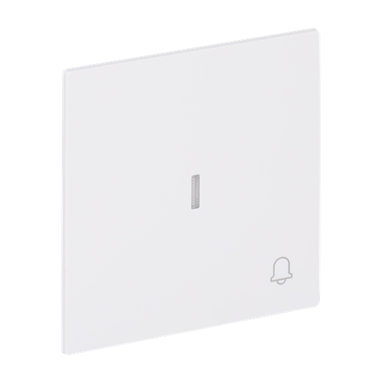 Wippe mit Aufdruck Symbol "0 und 1" mit kleiner transparenter Kalotte für