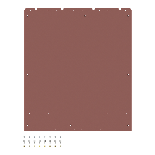 Plaque de montage HxBxT 1191,5x1040x5mm ISO pour CombiLine-MP 4FB, 7+1RE