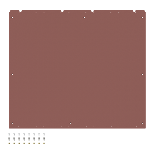 Plaque de montage HxBxT 1191,5x1370x5mm ISO pour CombiLine-MP 2FB, 8RE