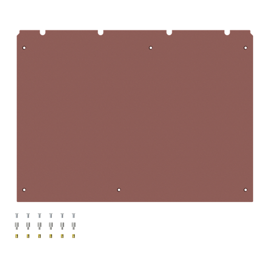 Plaque de montage HxBxT 756,5x1040x5mm ISO