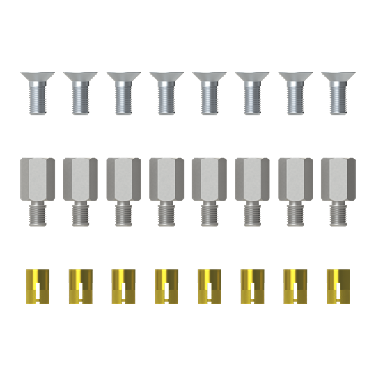 Befestigungsset für EH3-Montageplatten 5mm Set mit 8 Stück