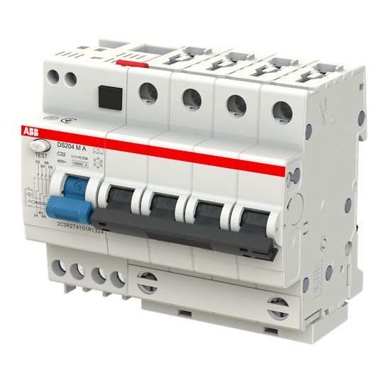 FI/LS-Kombination 10kA, 4P, Typ A, C 32A, 30mA
