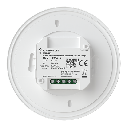 Busch-Präsenzmelder BasicLINE Wide range 24m