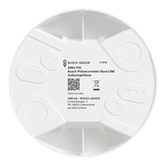 Aufputzgehäuse für Busch-Präsenzmelder BasicLINE